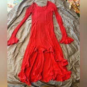 Free people scarlet open knit dress